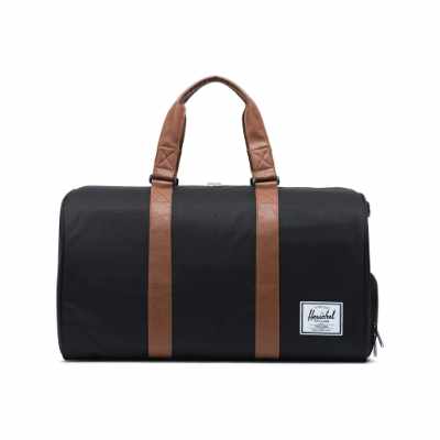 Duffel Bag BlackTan Synthetic Leather, Classic 42.5L - Image 1
